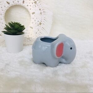 Animal Elephant Ceramic Planter Stocking Stuffer